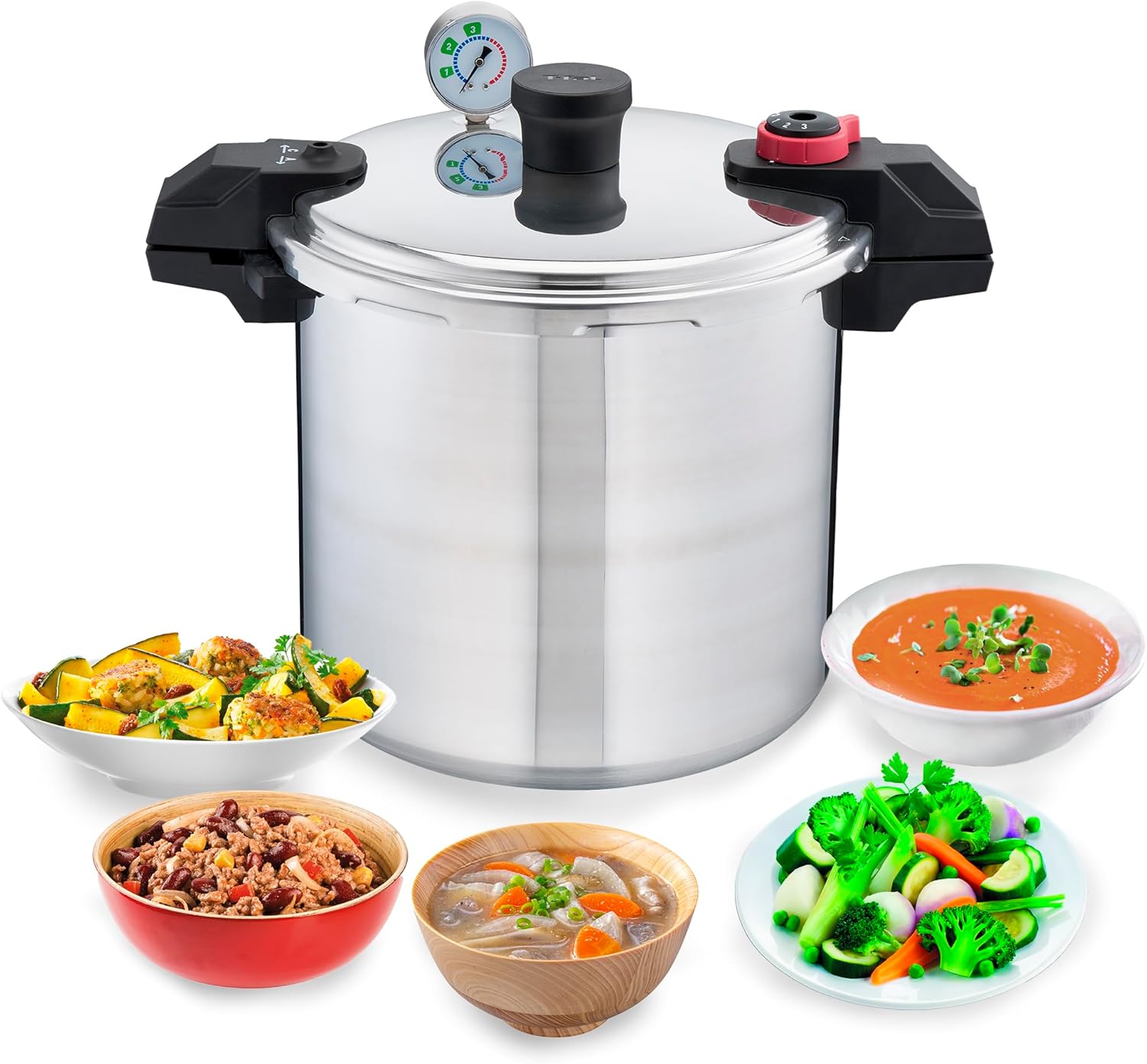 T-Fal Pressure Cooker 22-Quart 3 PSI Canning Reliable Use