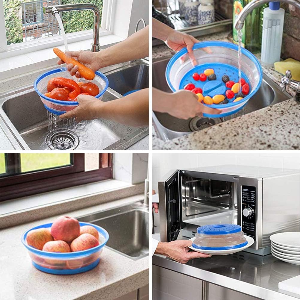 Easy Collapsible Microwave Cover for Controllable Splatters