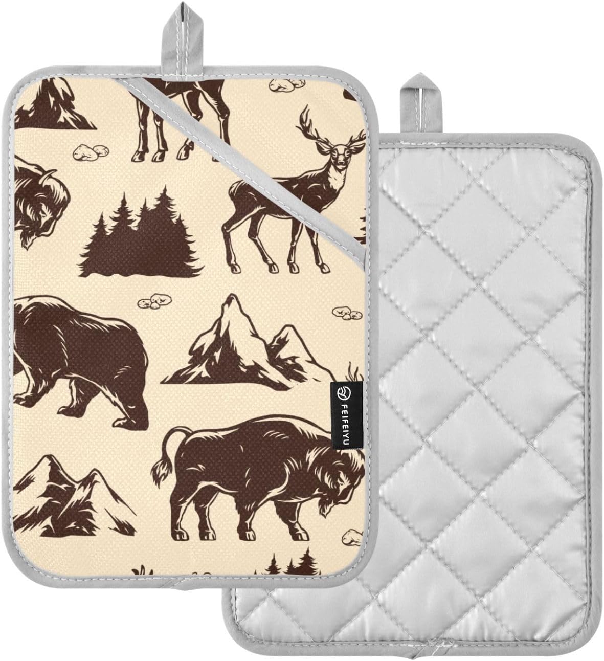 Warm Potholders Set for Kitchen Use