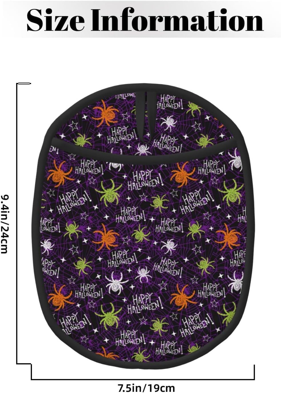 FlambING Halloween Silicone Hot Pad Pot Holder with Loop