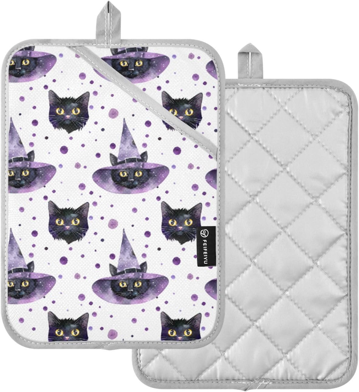 Scare-Cutsch Halloween Cat Potholder