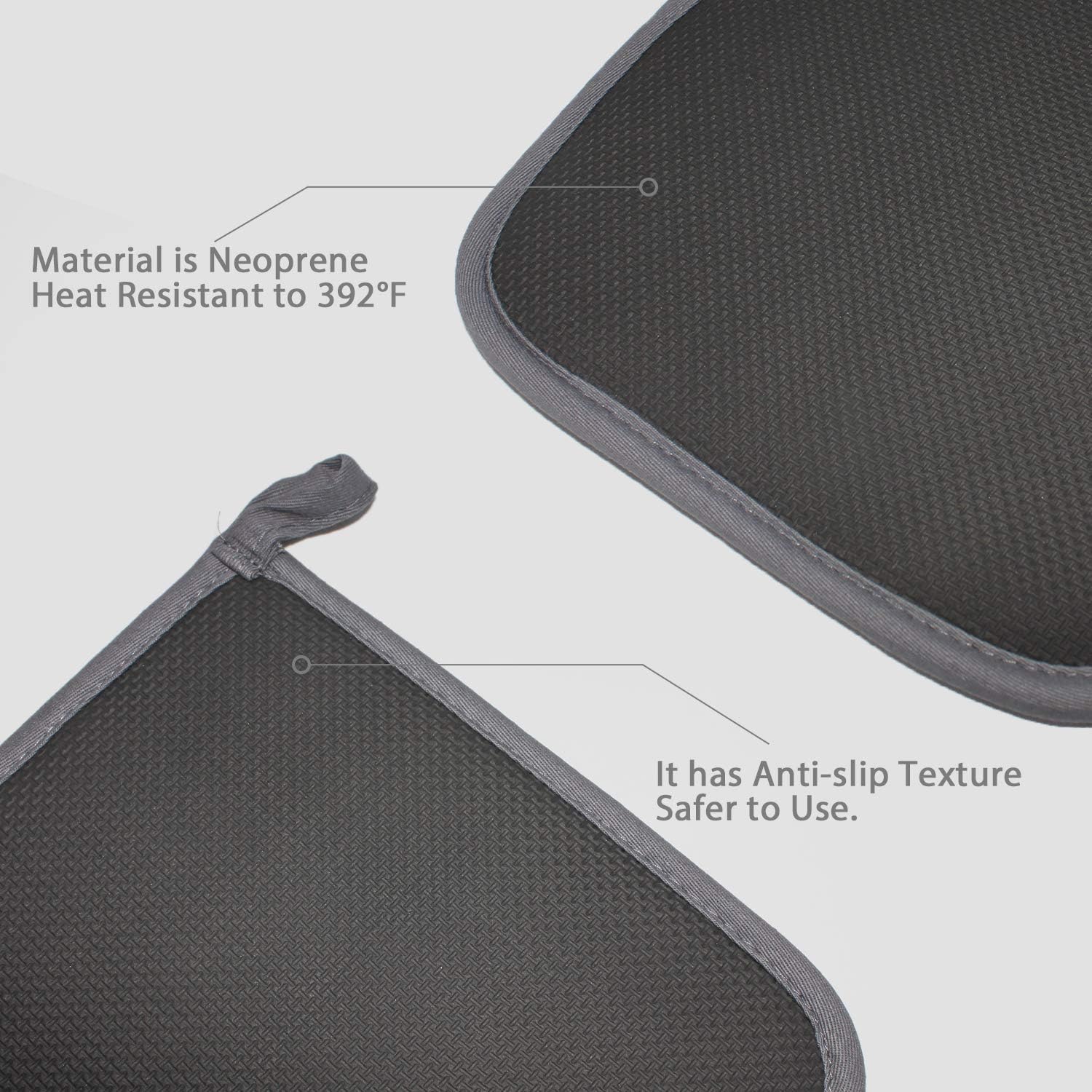 2-Piece Heat-Resistant Oven Pads for Baking Cooking