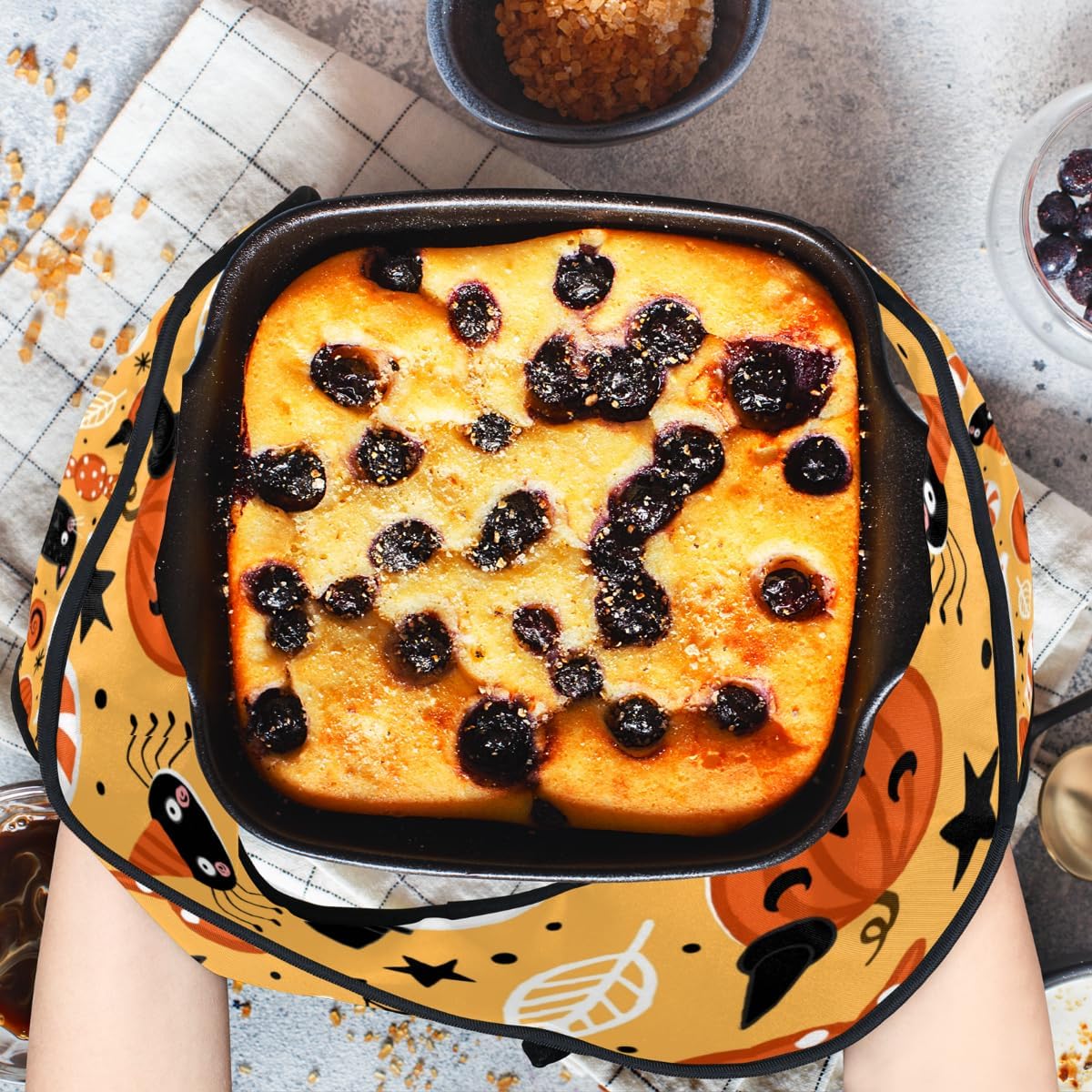 Warm Protective Halloween Oven Mitts