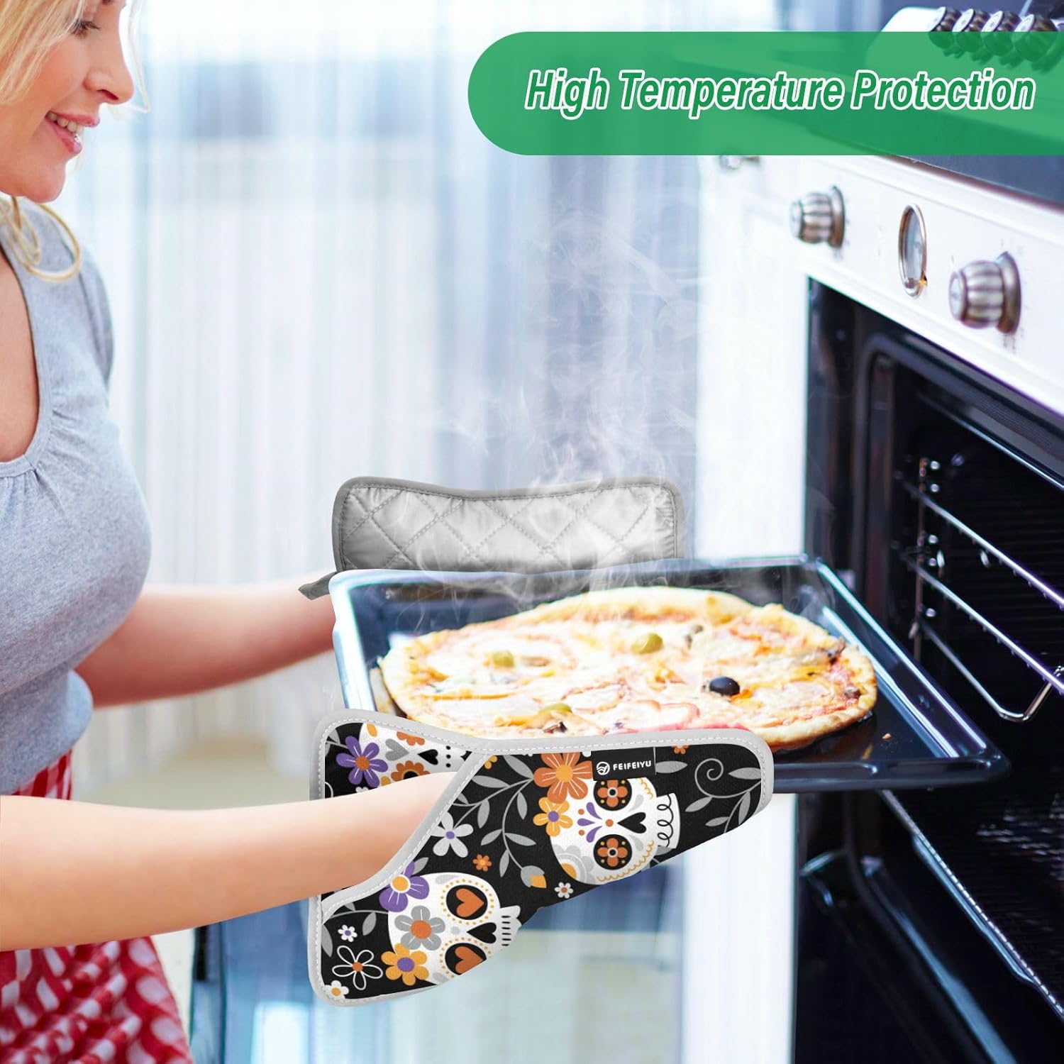 2-Piece Halloween Heat-Resistant Potholders