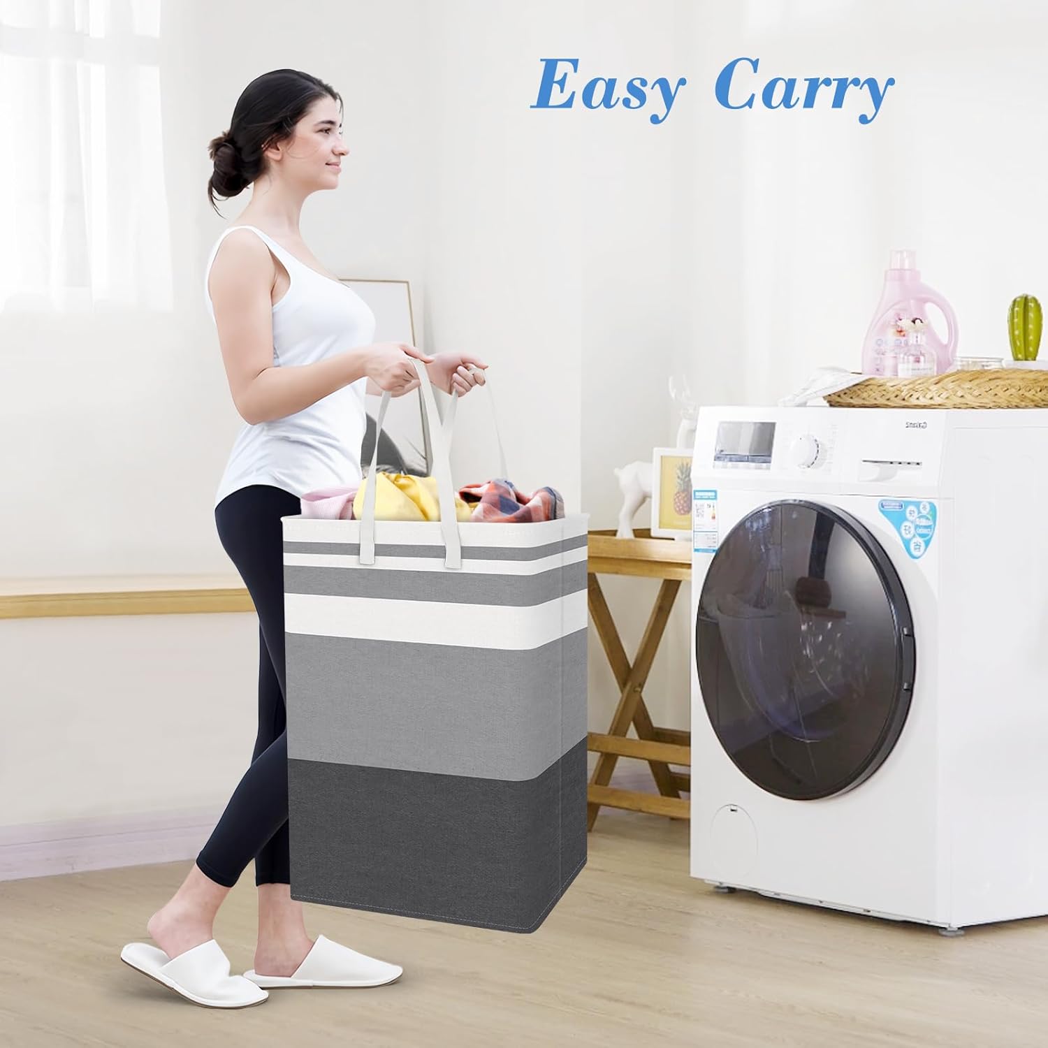 BlissTotes 3-Pack Freestanding Laundry Basket