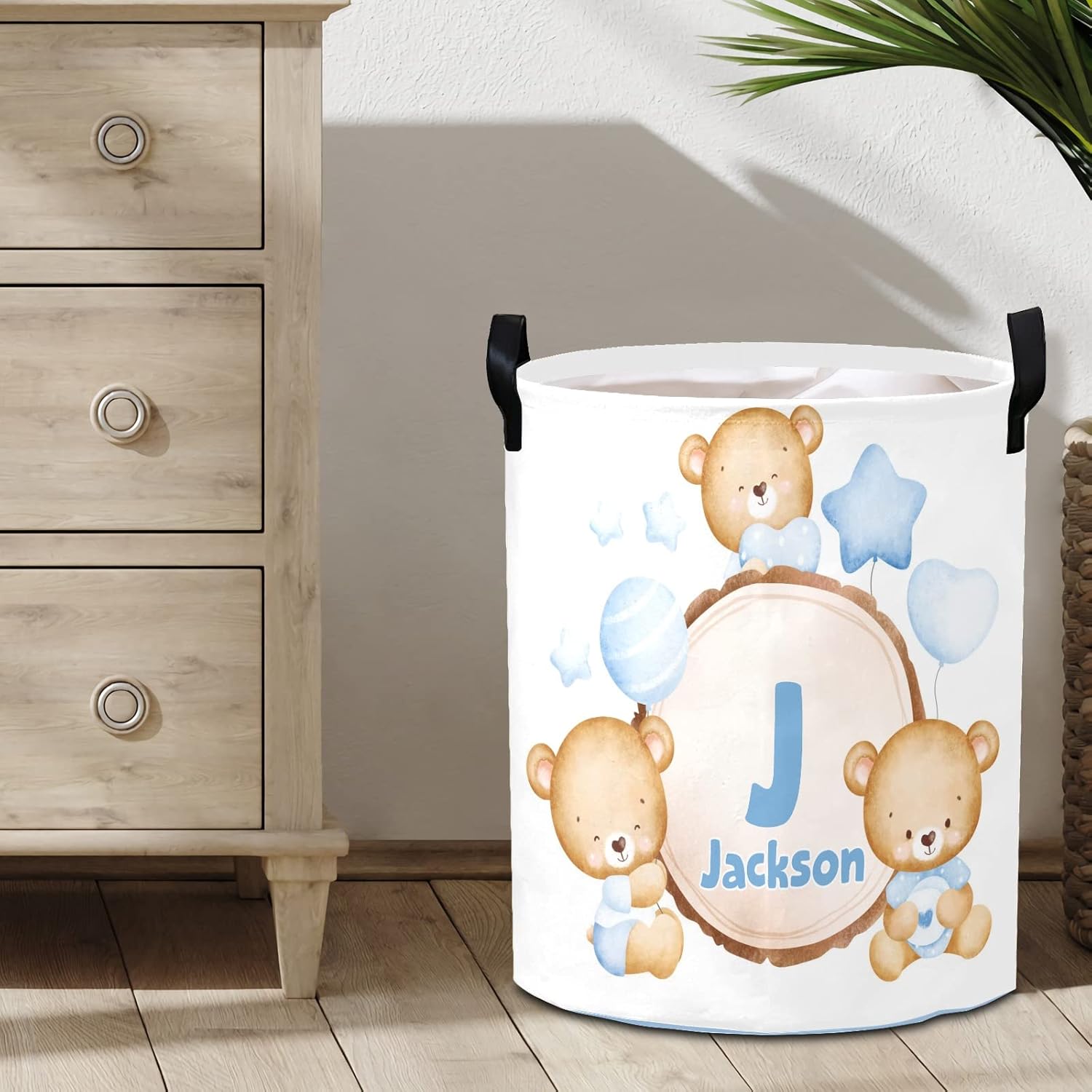 Cute Bear Blue Personalized - Extra Space Organization