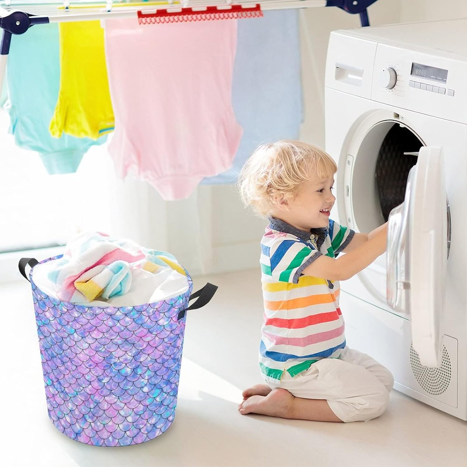 Lurhonp Collapsible Laundry Basket Small Durable
