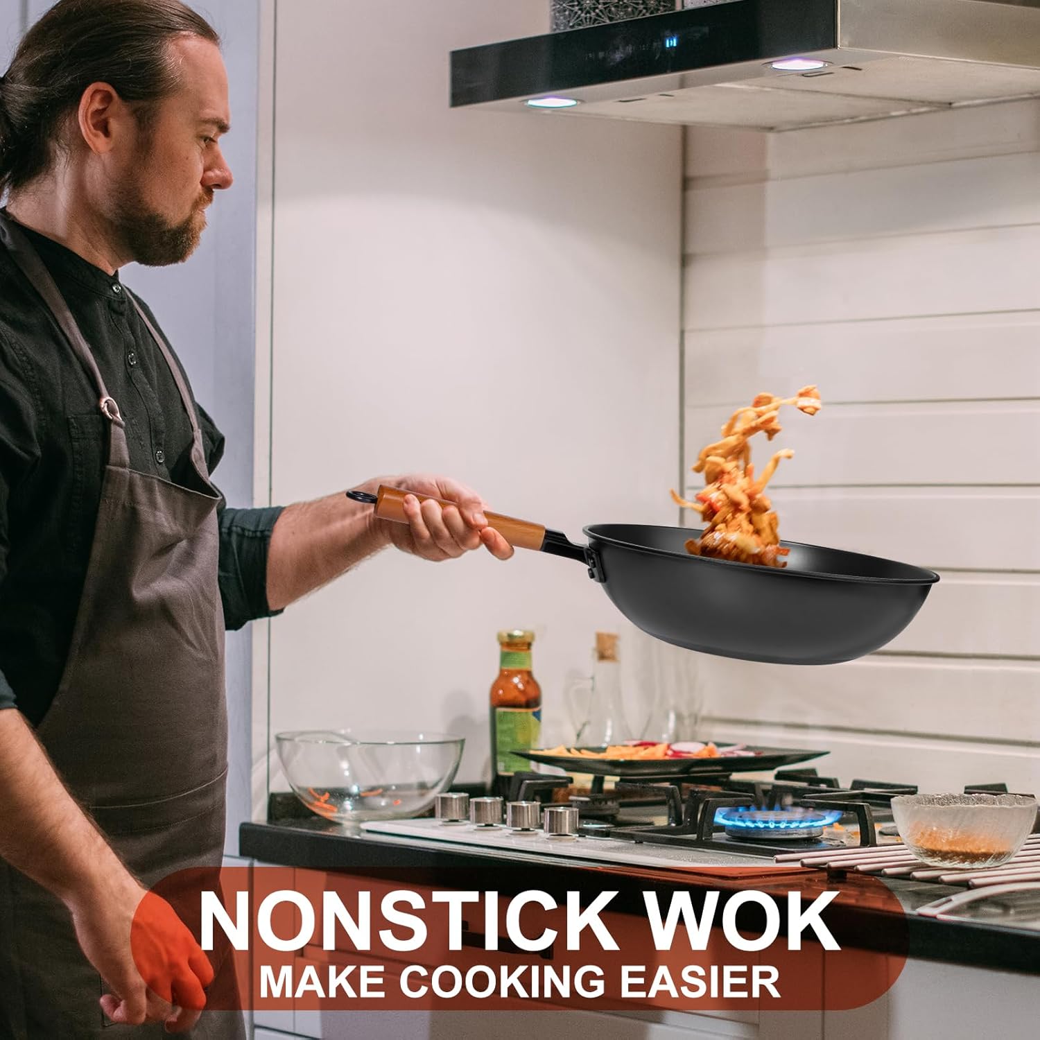 Premium 13 Wok with Lid for Efficient Cooking