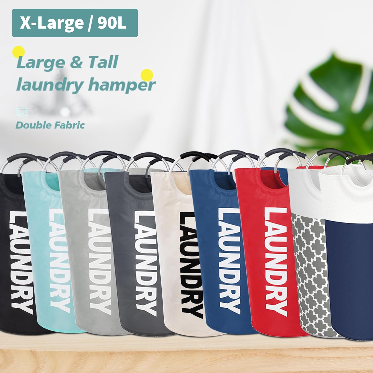 Twira 90L Large Laundry Basket
