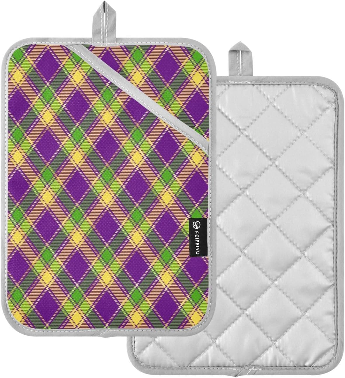 Double-Thickness Potholders Set Heat-Resistant Durable