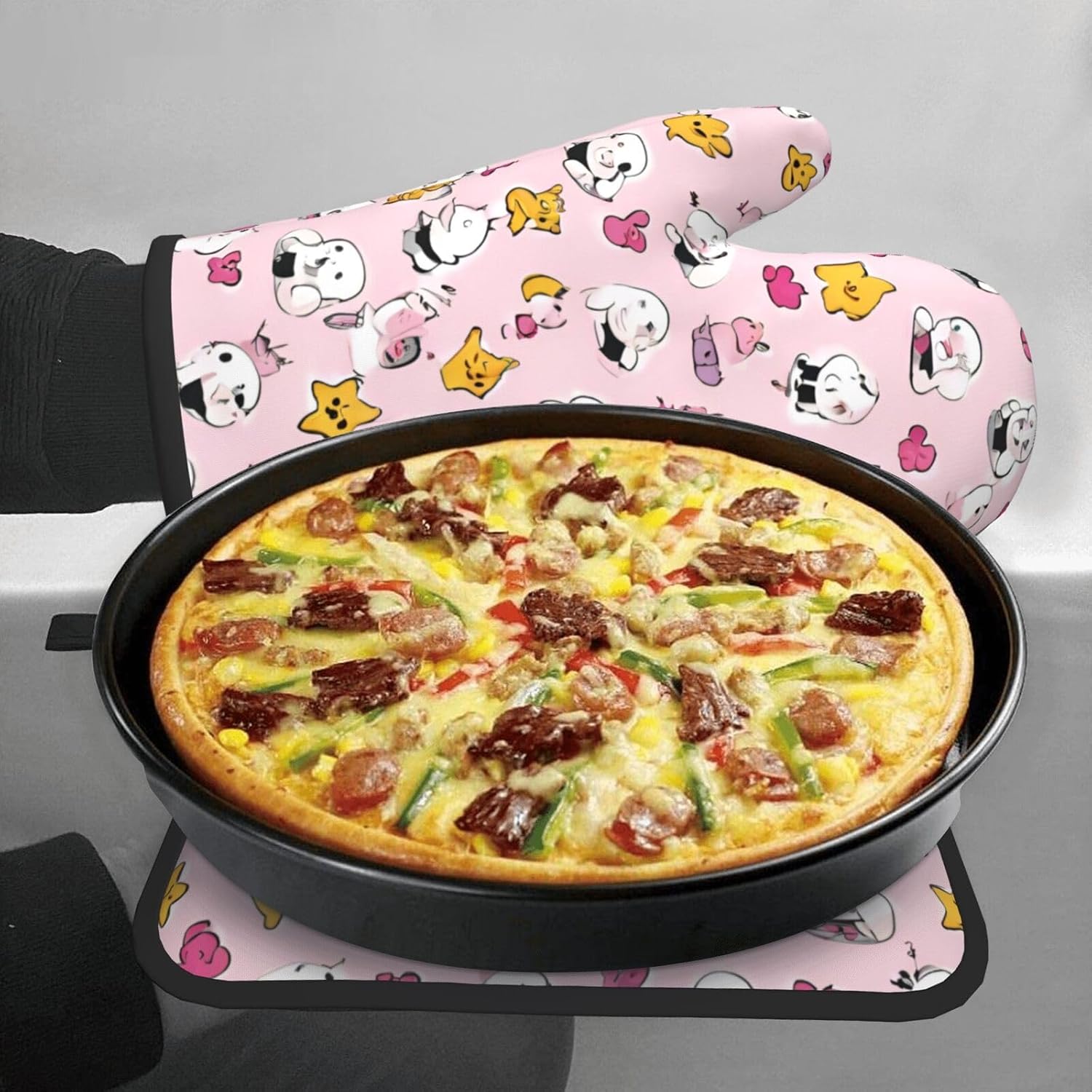 Versatile Kitchen Set with Oven Mitt Pot Holder
