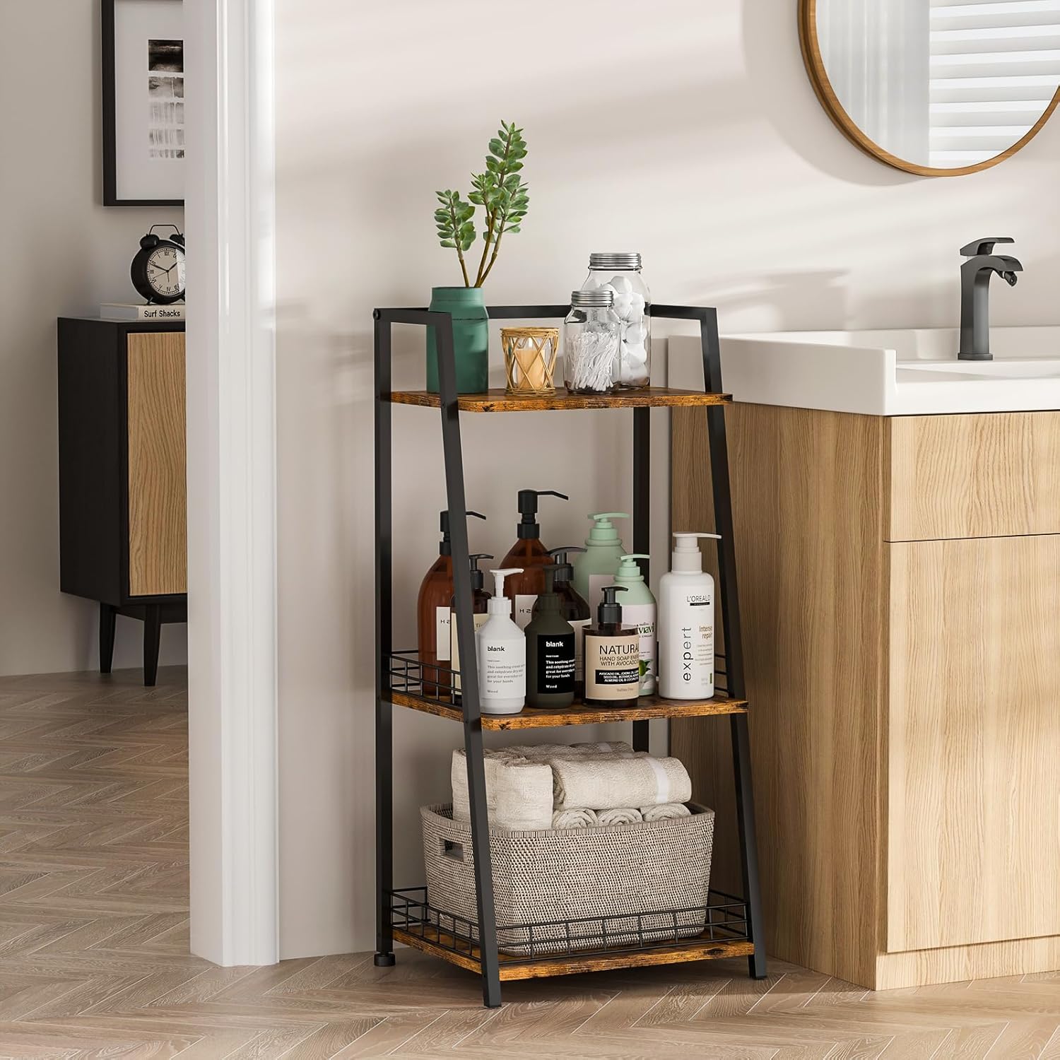 3-Tier Retro Storage Shelf