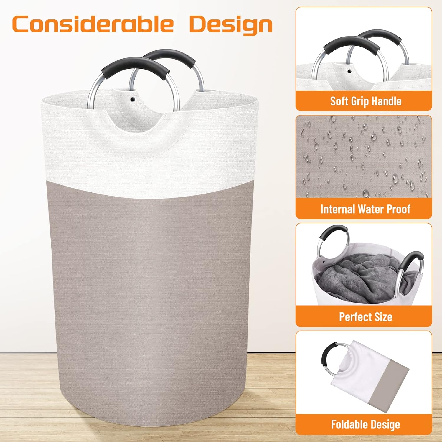 BlissTotes 75L Collapsible Laundry Basket