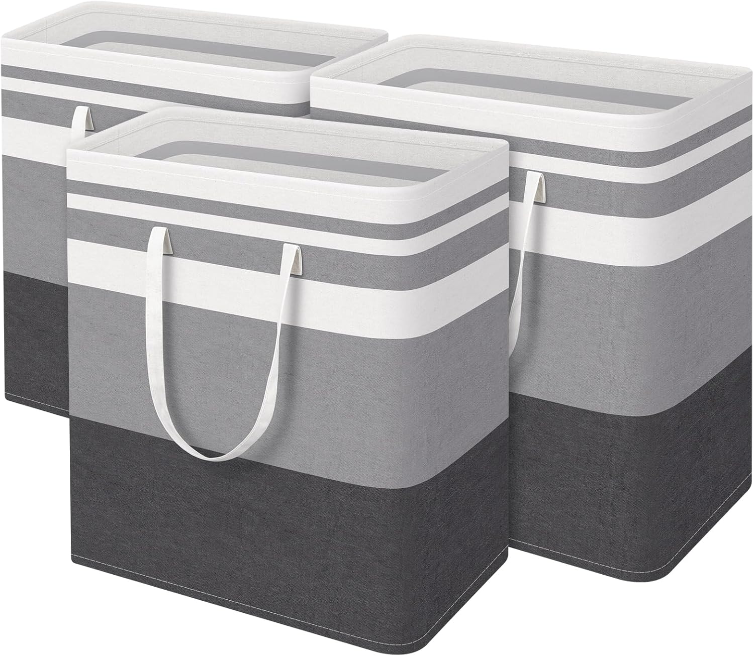 BlissTotes 3-Pack Freestanding Laundry Basket
