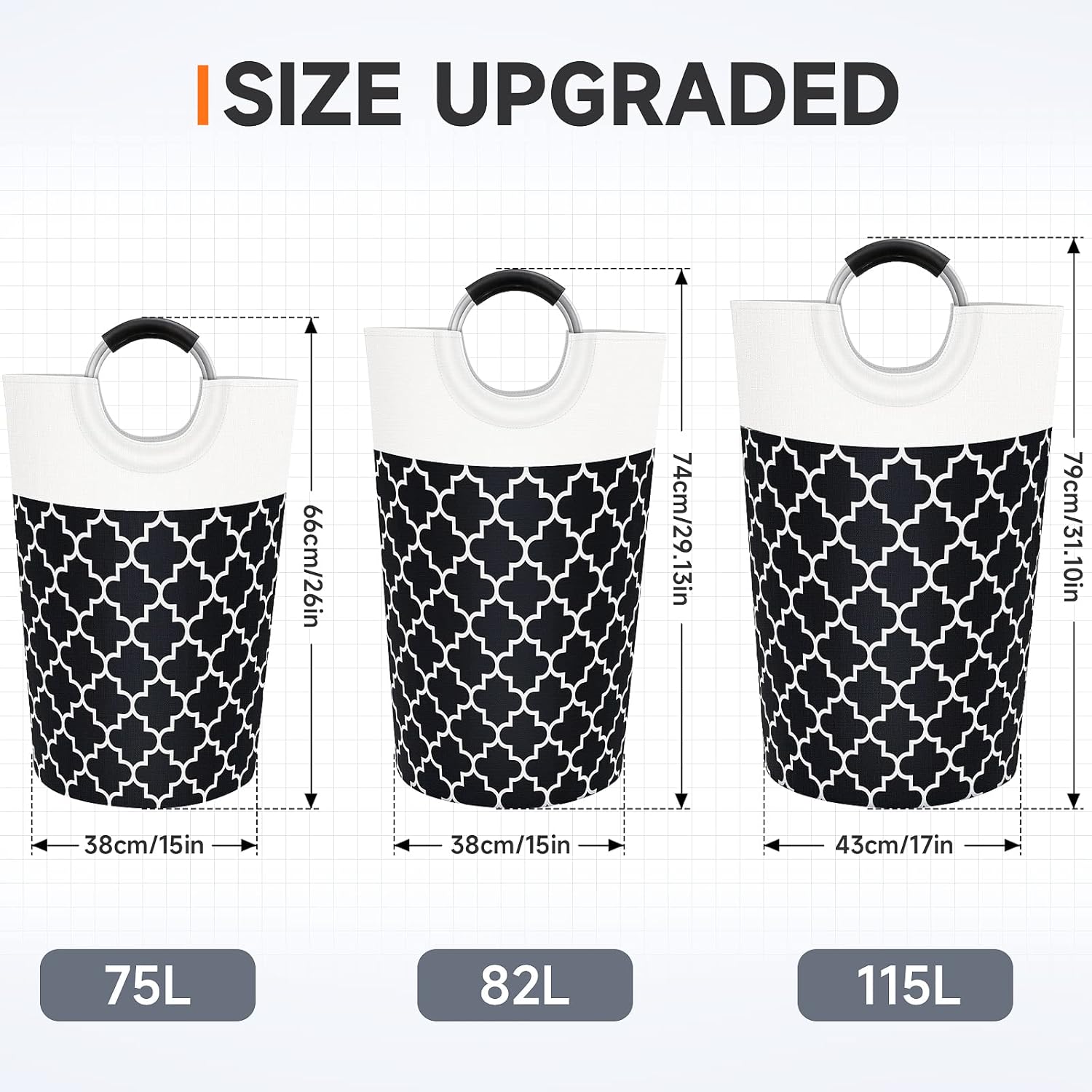 Collapsible Easy Fold Laundry Hamper for College