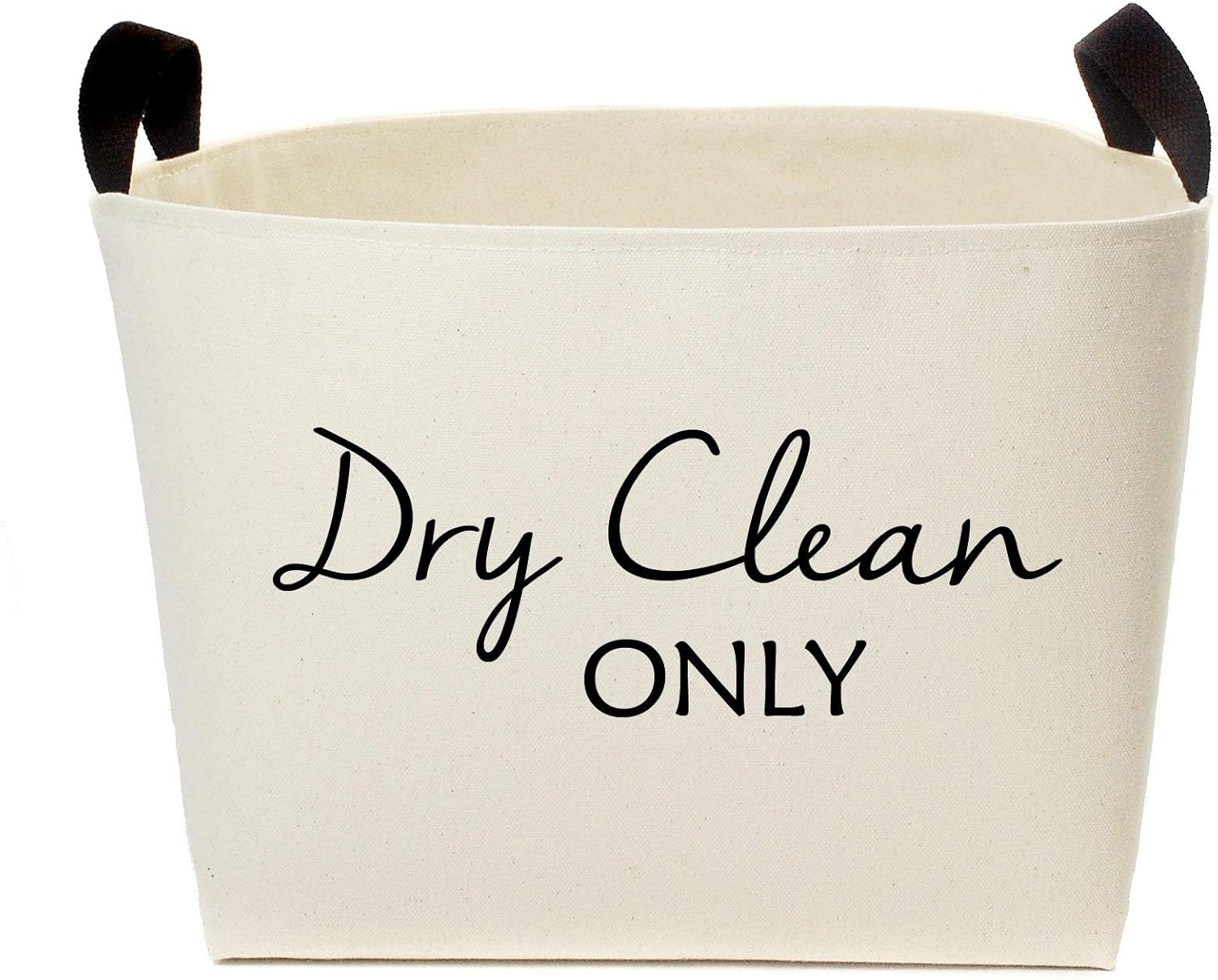 dry clean only canvas laundry basket