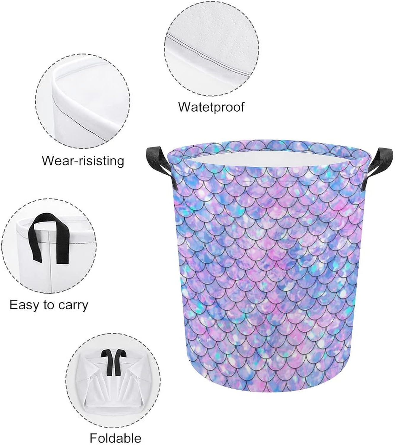 Lurhonp Collapsible Laundry Basket Small Durable