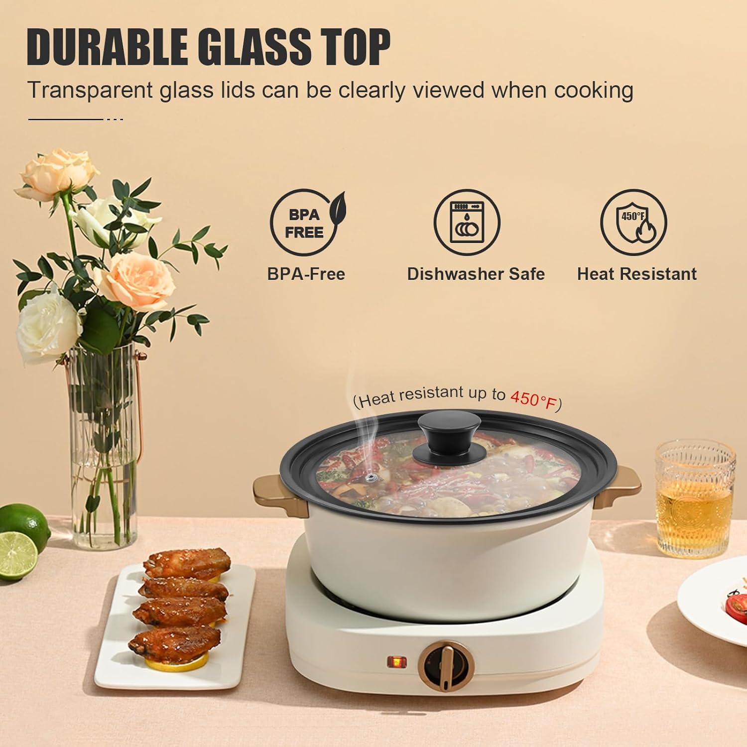 Multifunctional Silicone Cookware Lid for Pots and PansDurable and Safe