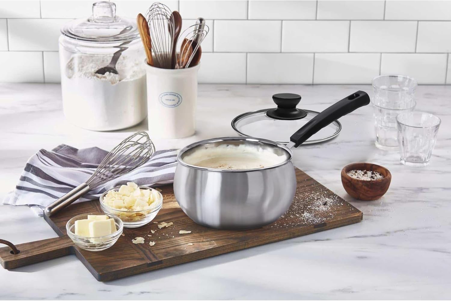 15QT Stainless Steel Saucepan with Steamer