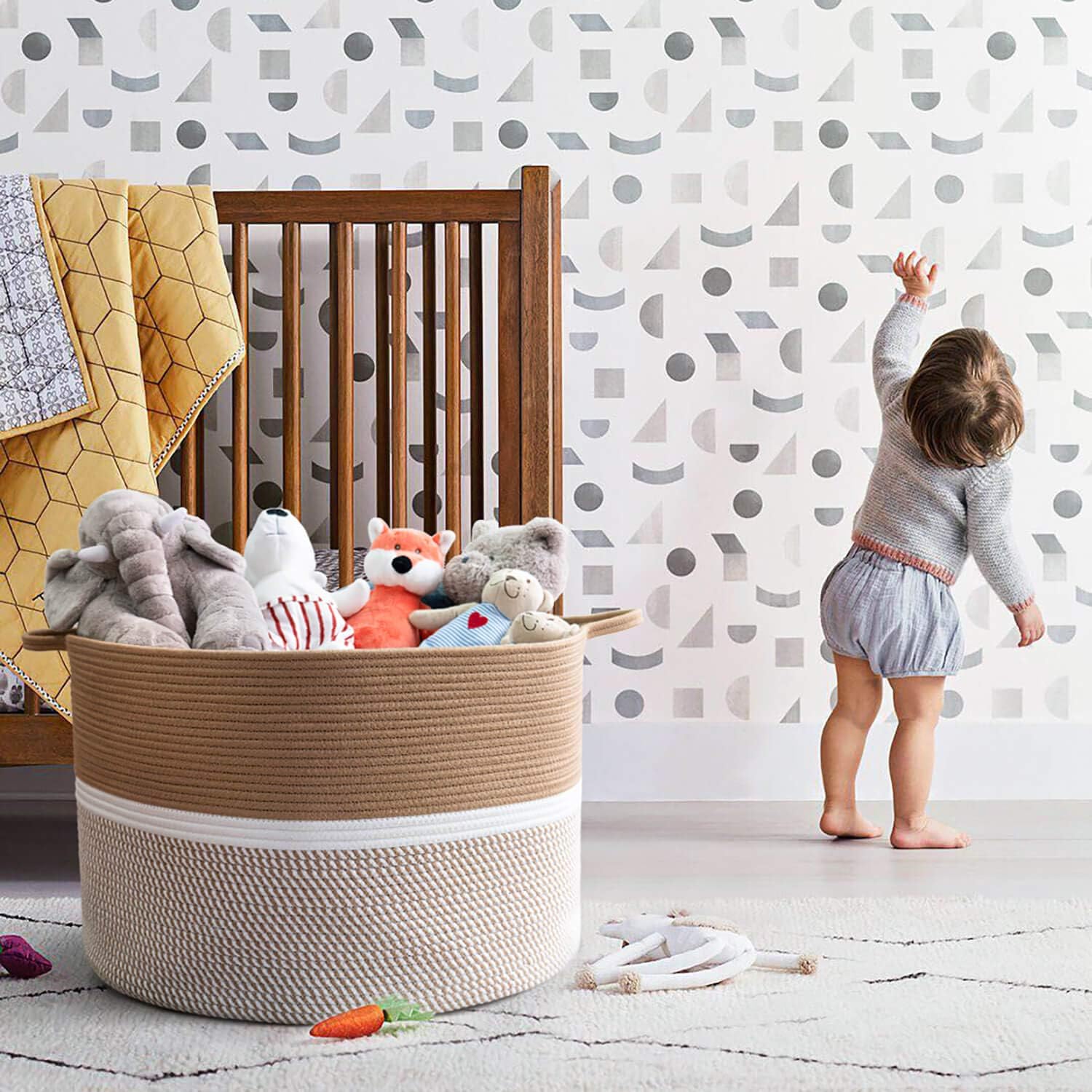 Stylish Durable Extra Large Cotton Basket