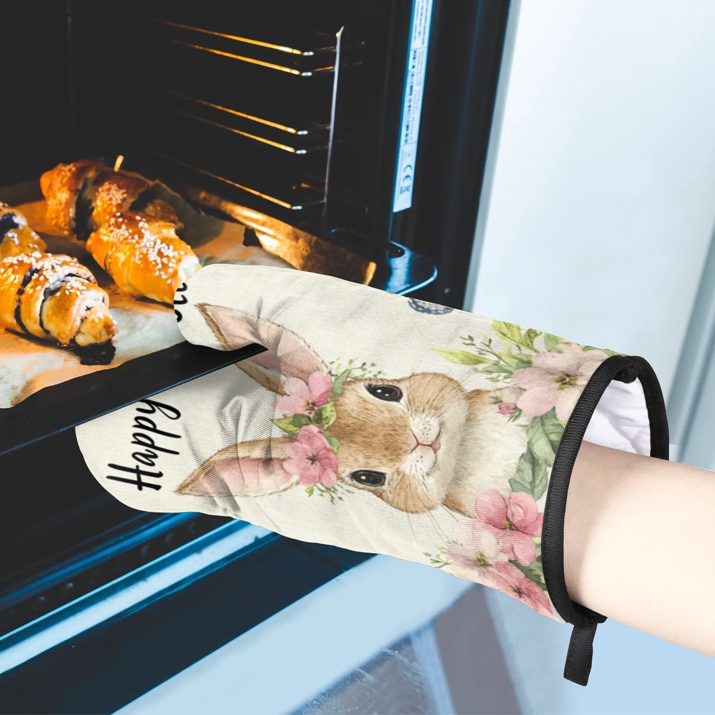 Easter Butterfly Oven Mitts and Pot Holders Set of 2 1