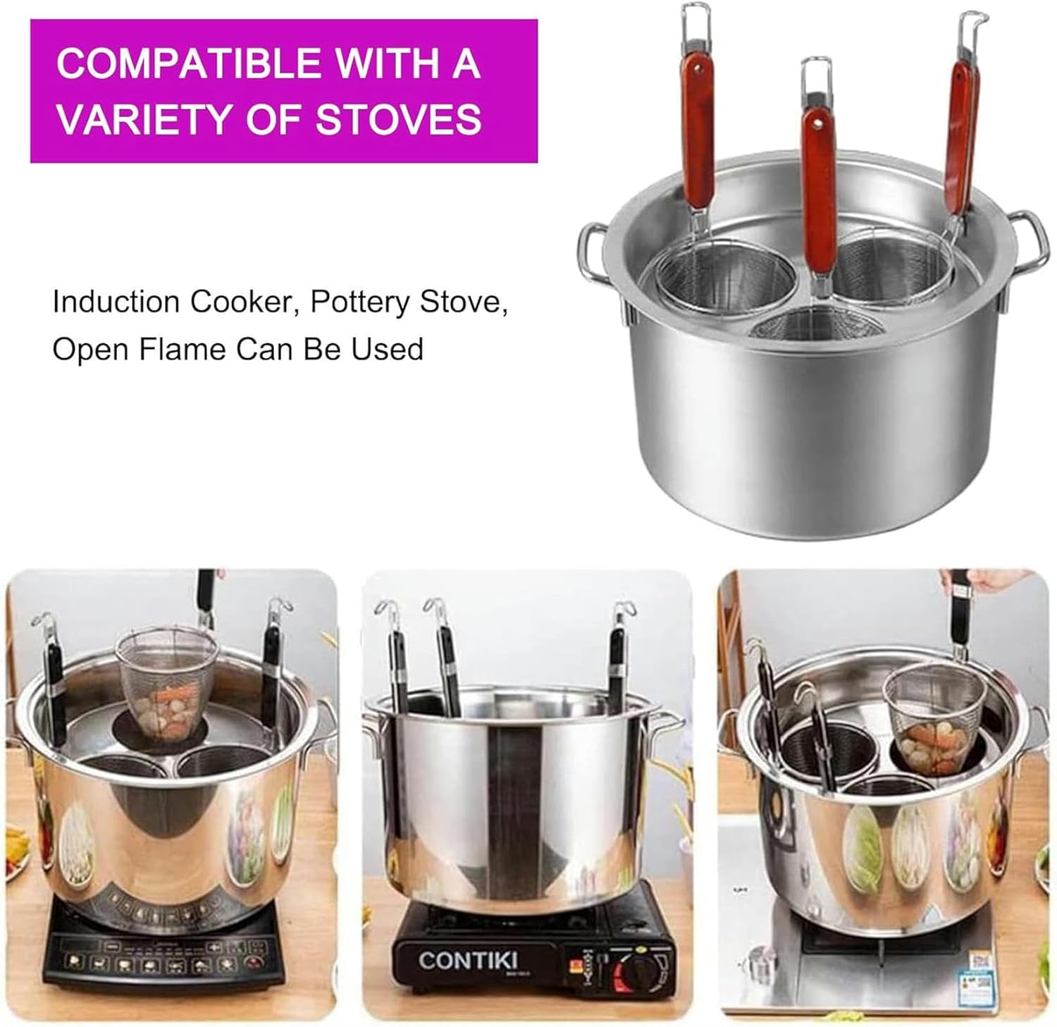 Cooking Pots Stainless Steel Cookware Set