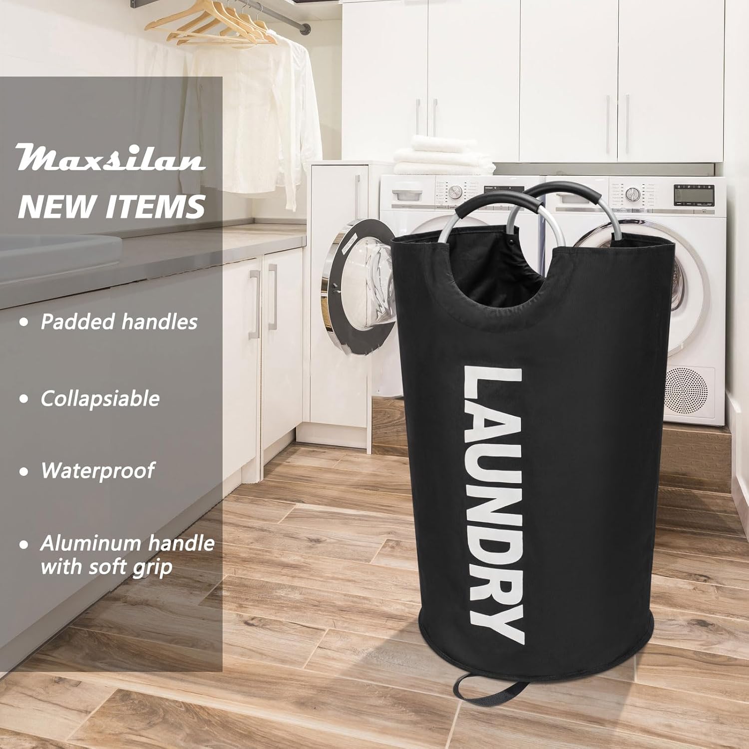 Your Must-Have Standing Laundry Basket for Busy Families 90L Capacity Black