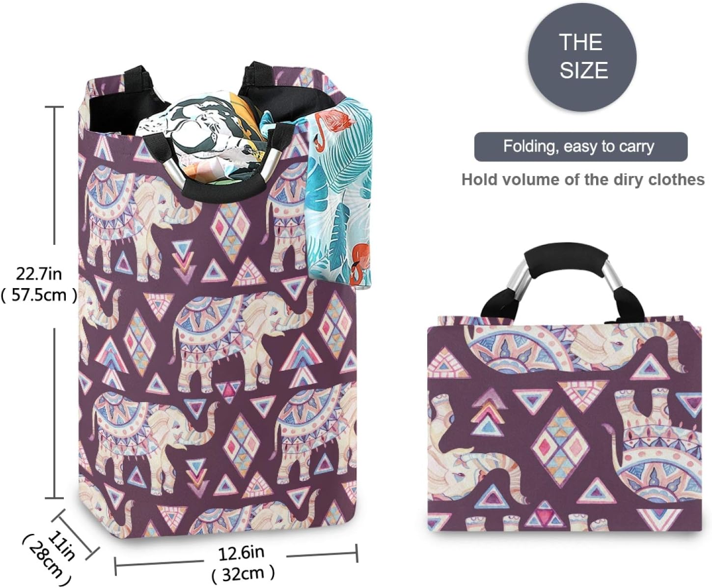 Sused laundry hamper with elephant design