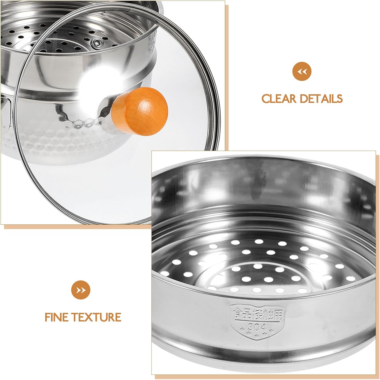 Ergonomic Double Layer Pot Set for Quick Meals