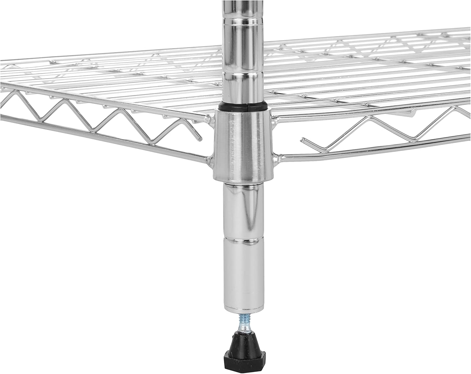 5-Shelf Adjustable Steel Storage Unit - Durable and Easy to Use