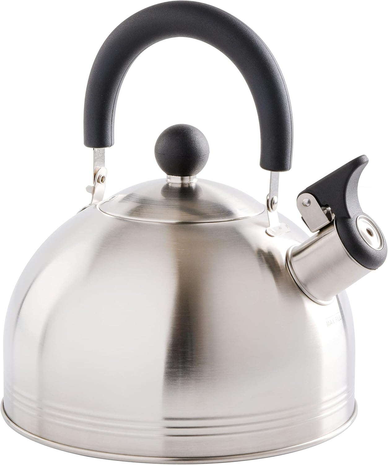 Mr Coffee Carterton Whistling Tea Kettle 15 Quart Mirror Polish