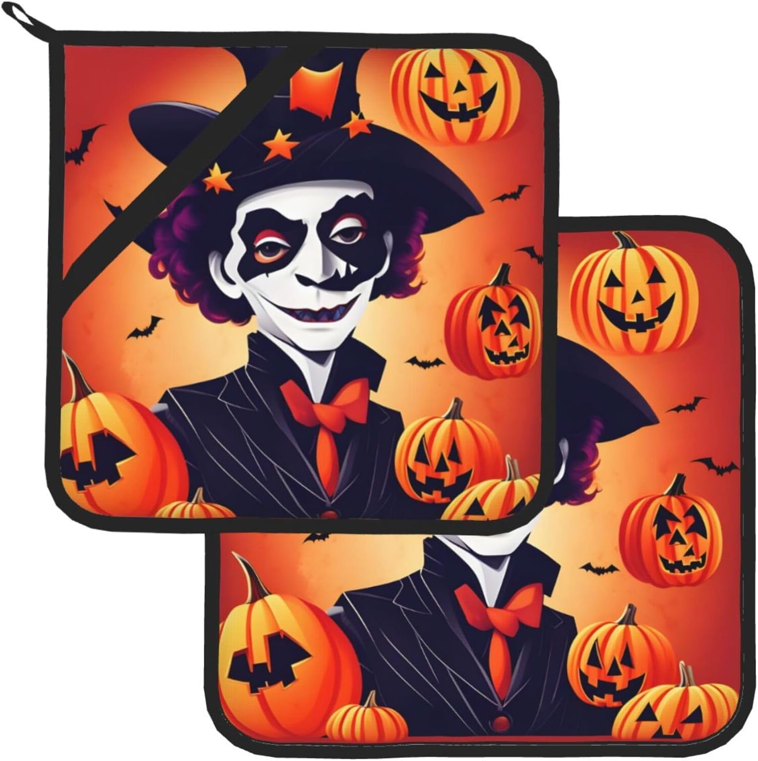 Happy Halloween Heat-Resistant Potholders Set