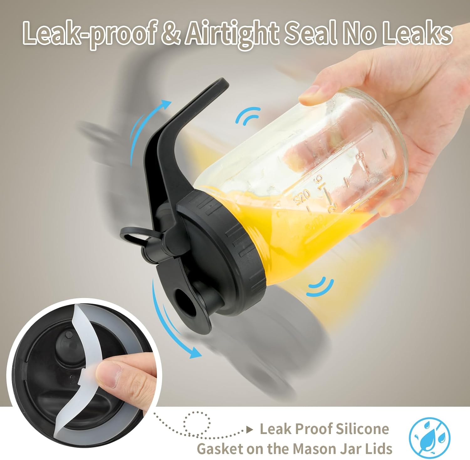 Wide Mouth Mason Jar Lids with Handle