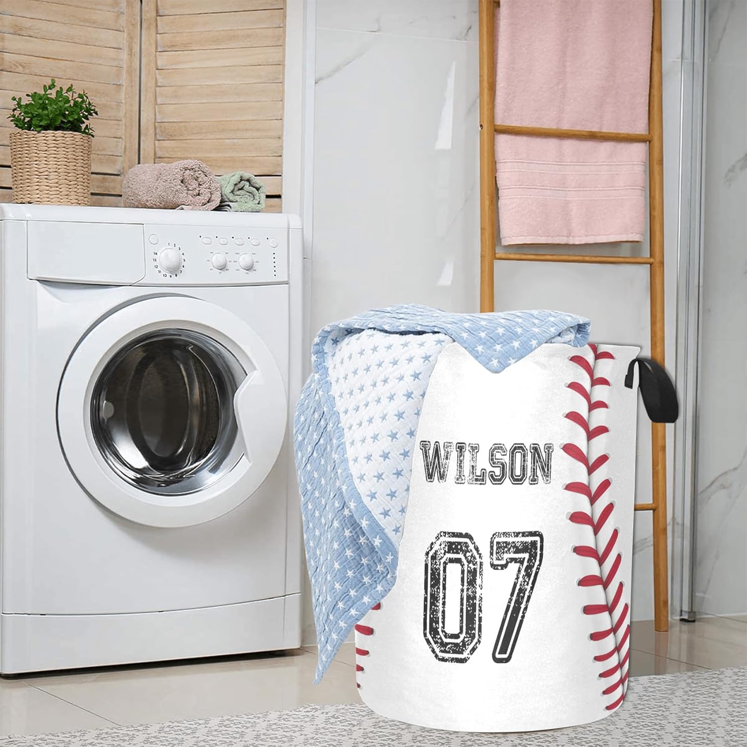 Personalized Baseball Laundry Hamper for Kids and Adults with Free Shipping