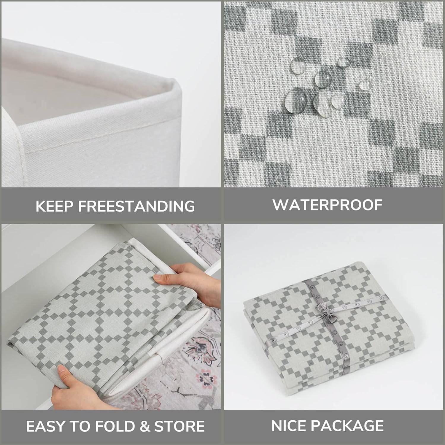 Stay Stylish Space-Saving 2-Pack Laundry Basket