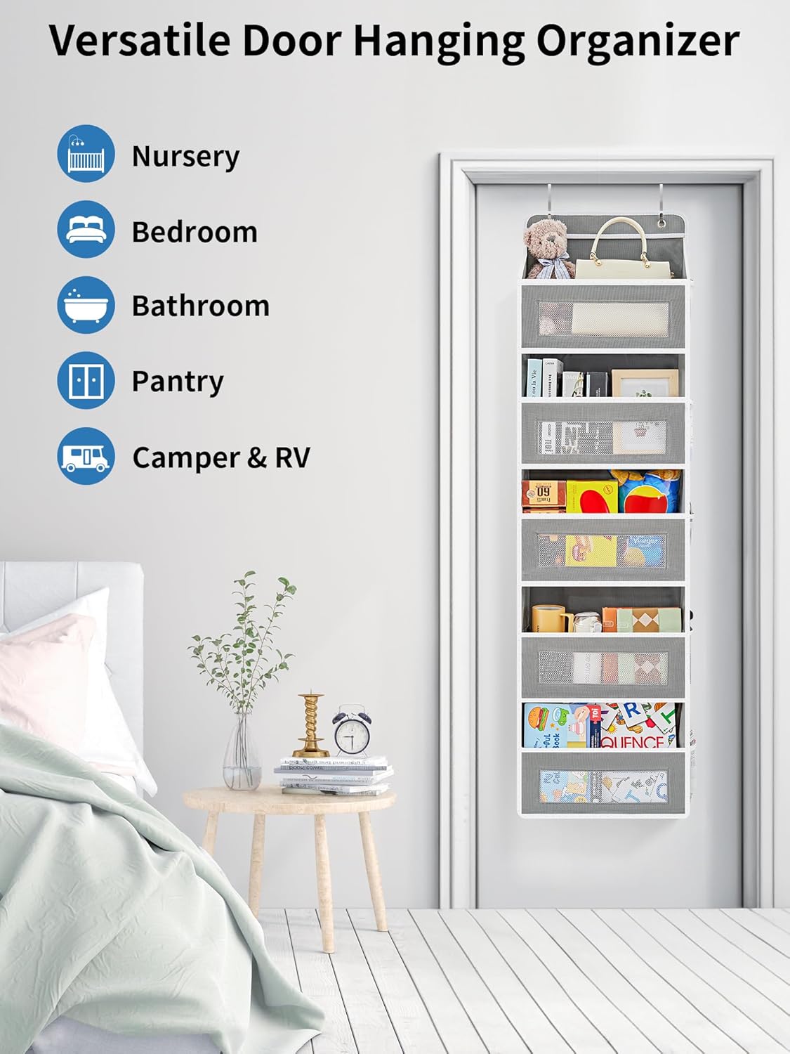 Sturdy Door Organizer Storage System for Home Use