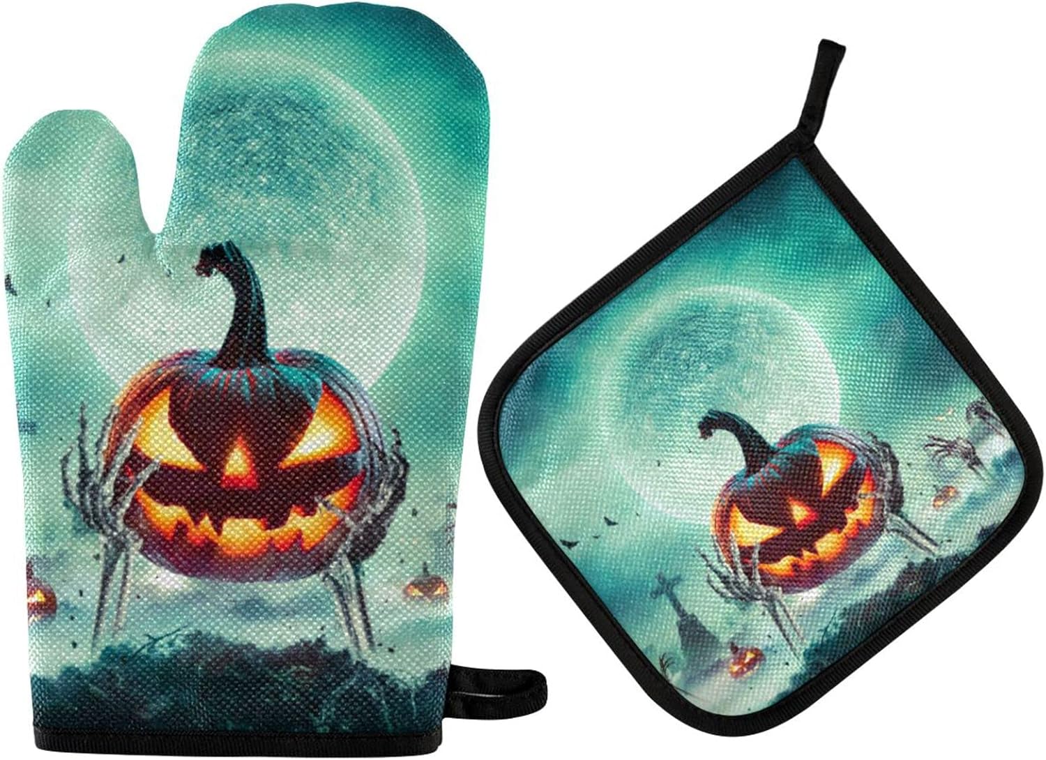 Trick or Treat Halloween Oven Mitts Set