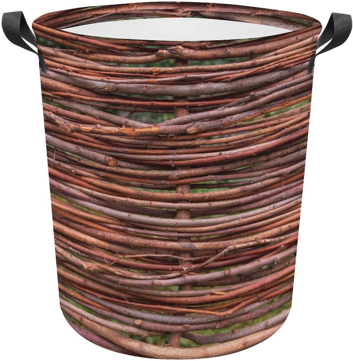 MEIKKOWoven Branches Fence Storage Basket