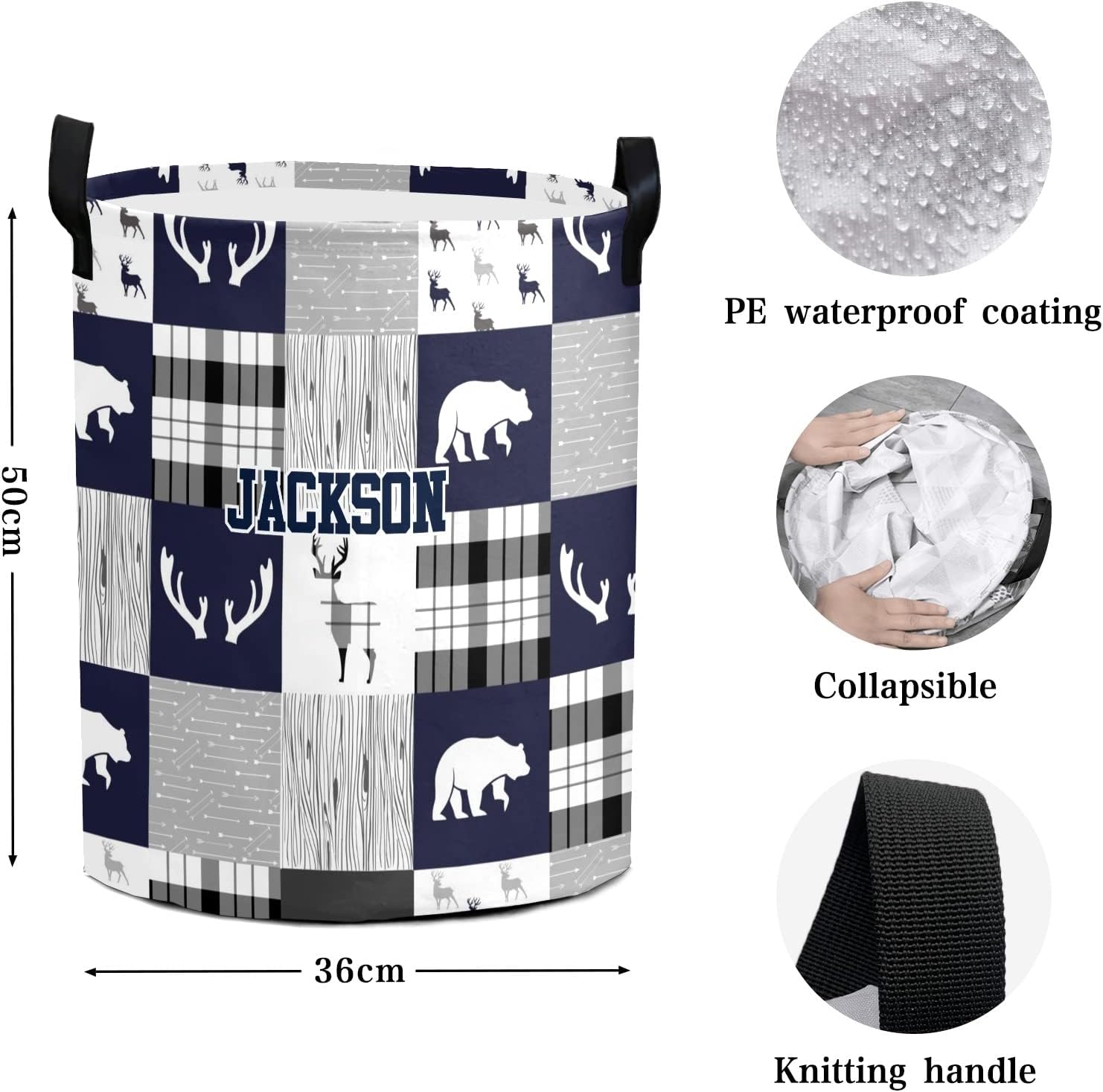 Personalized Travel Laundry Basket