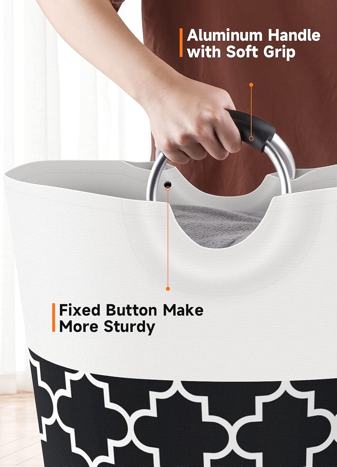 Collapsible Easy Fold Laundry Hamper for College