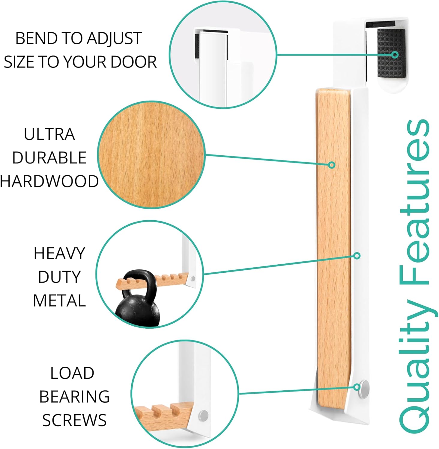 TERRA HOME Over The Door Coat Rack