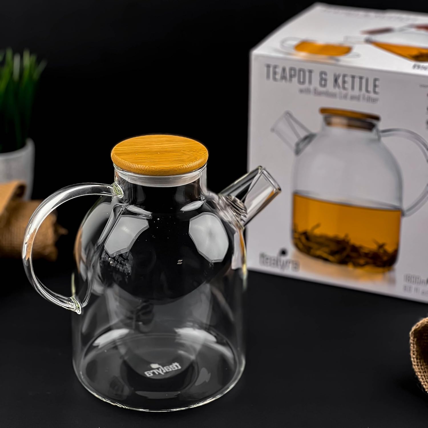 Tealyra - Stove-Top Safe 60oz - Borosilicate Glass Pitcher