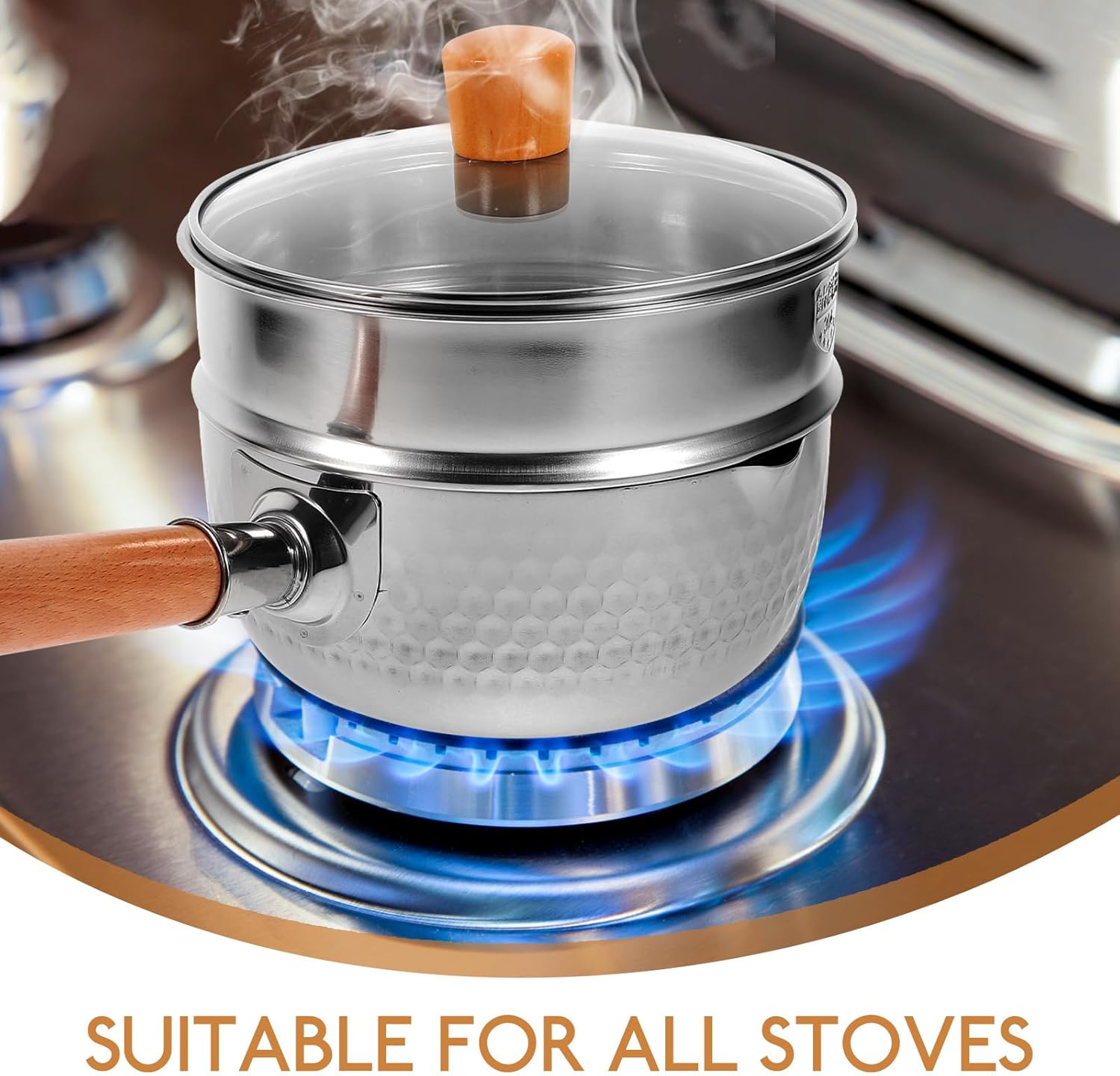 Ergonomic Double Layer Pot Set for Quick Meals