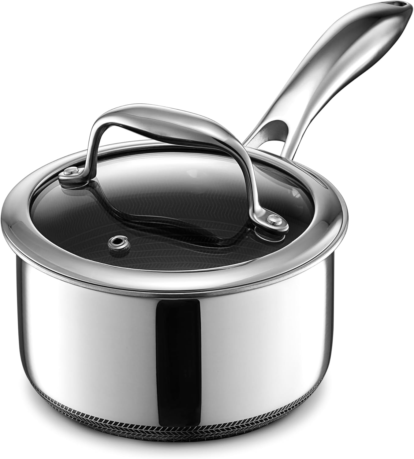 HexClad Hybrid Nonstick 1-Quart Saucepan