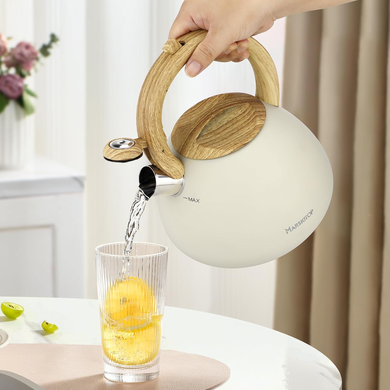 Mar_ticks_top 26 Quart Whistling Tea Kettle