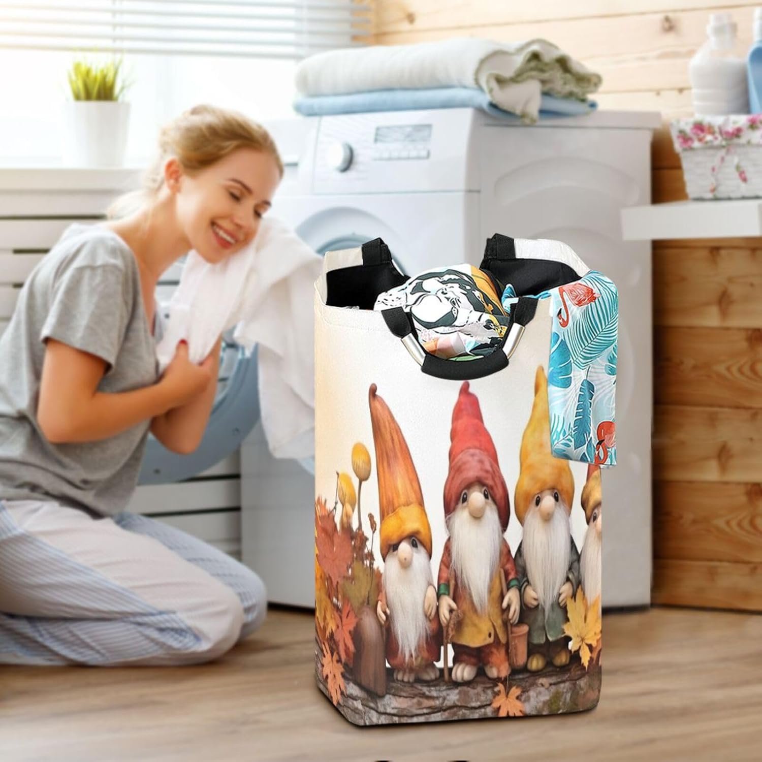 Kigai Collapsible Laundry Basket - Large Waterproof Portable