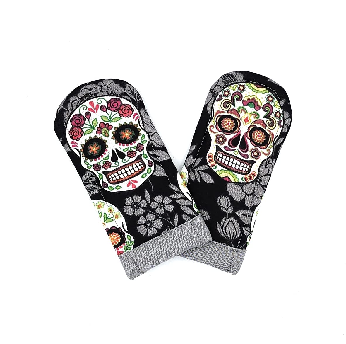 Sugar Skull Pot Handle Holder Set of 2