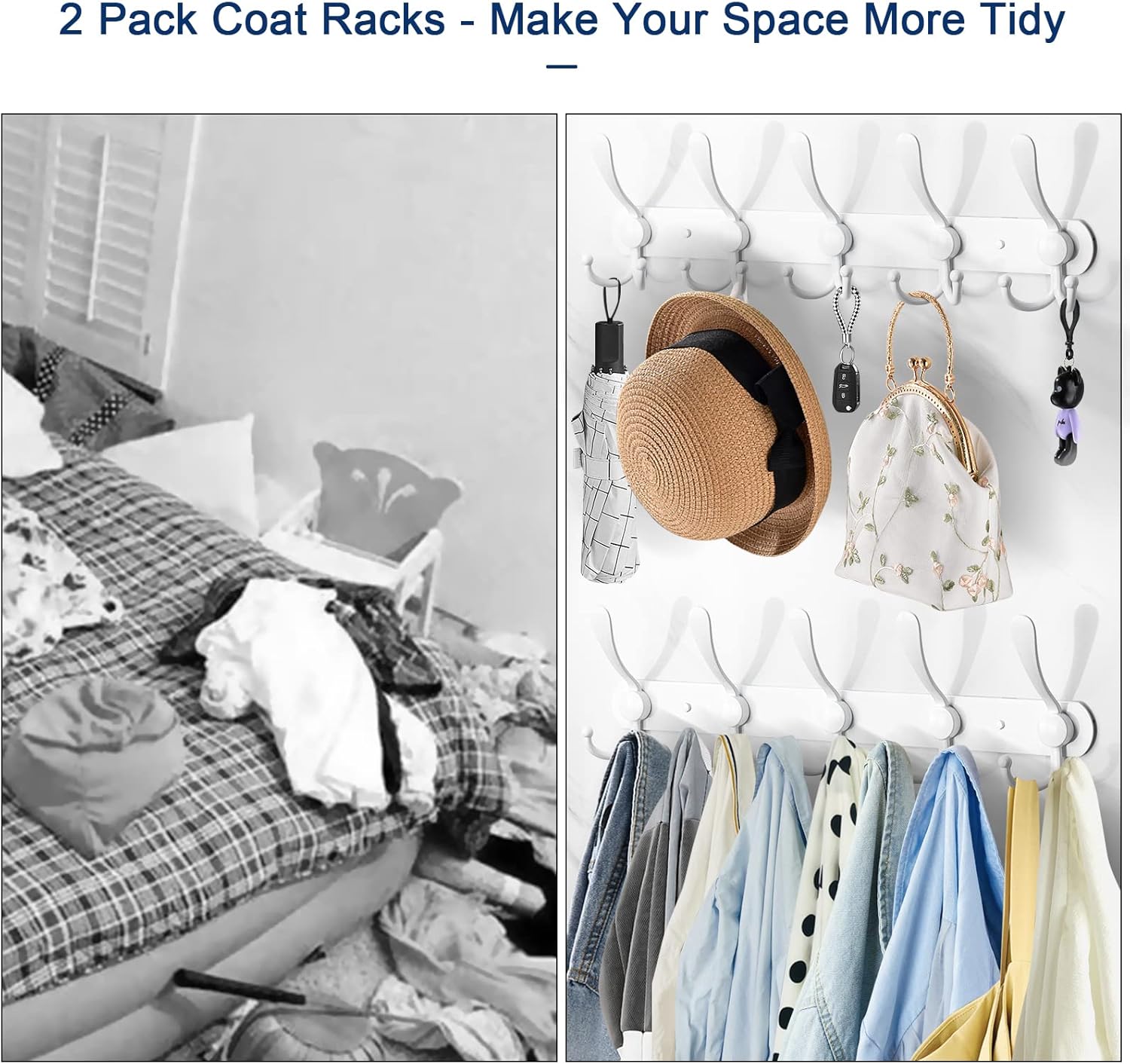 Sturdy Rustproof NearMoon Coat Rack