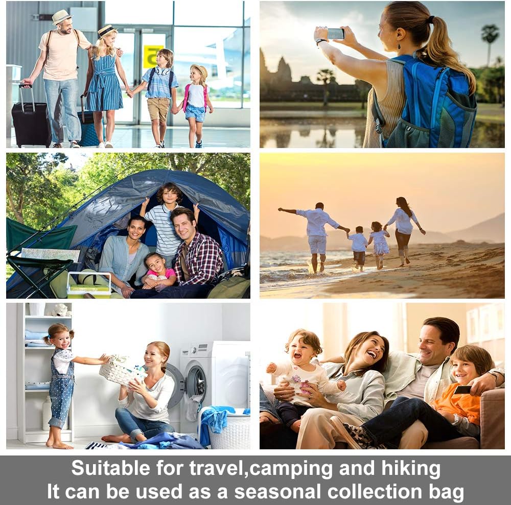 ALMING Compression Bags 10 Pack - Space Saver for Travel Home Storage