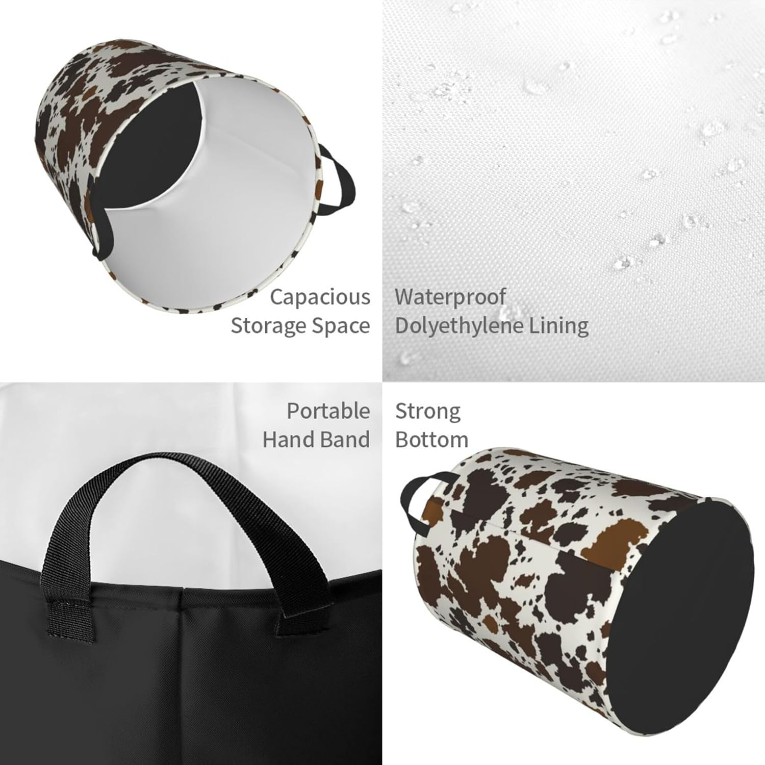 Eco-Friendly Space-Saving Folding Laundry Hamper for Family Storage